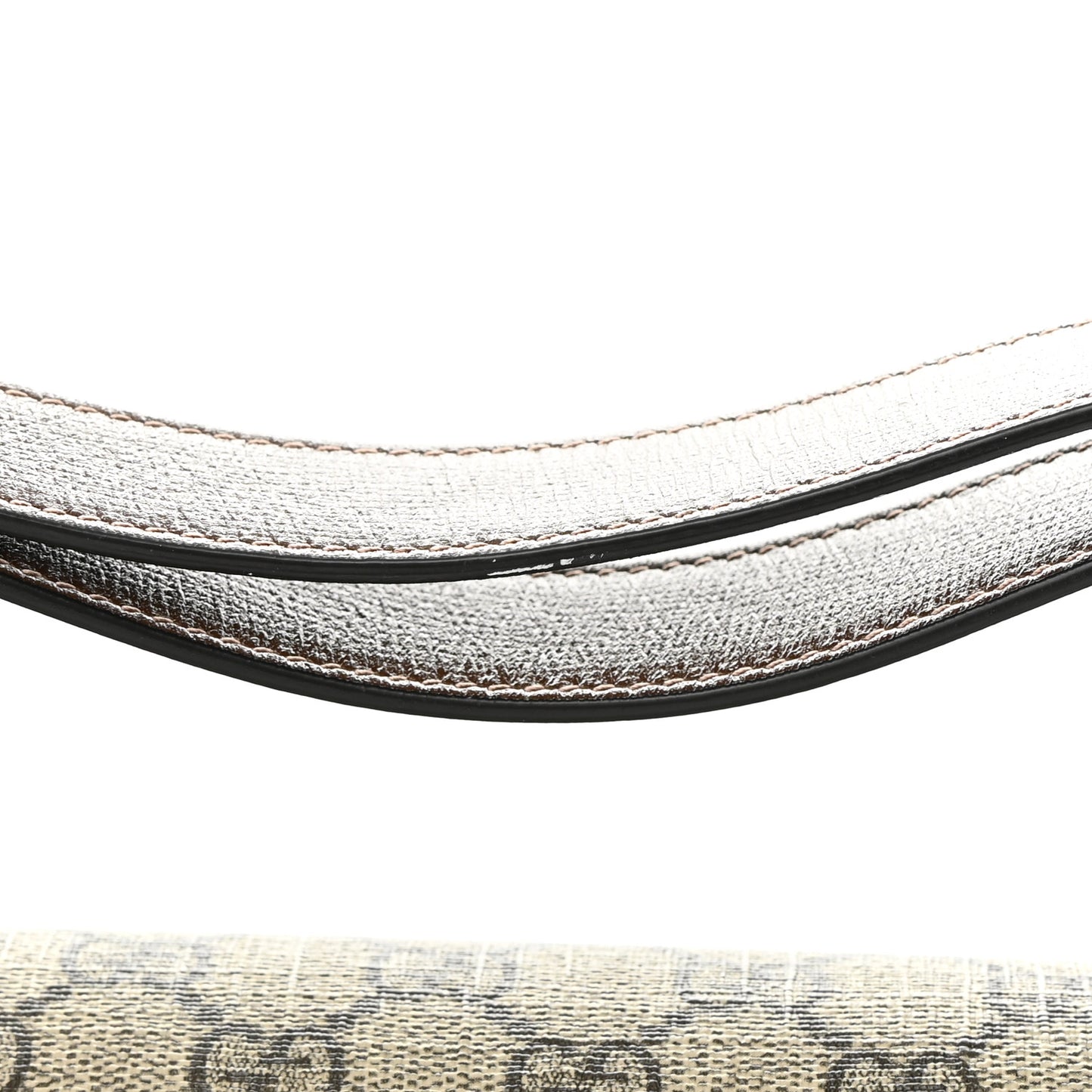 GG Supreme Monogram Horsebit 1955 Shoulder Bag Beige Brown Sugar