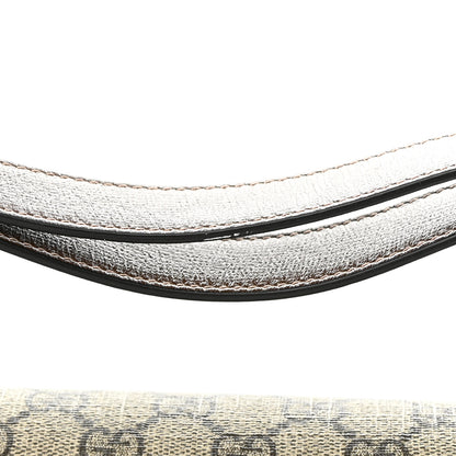 Gucci GG Supreme Monogram Horsebit 1955 Shoulder Bag Beige Brown Sugar 17 of 18