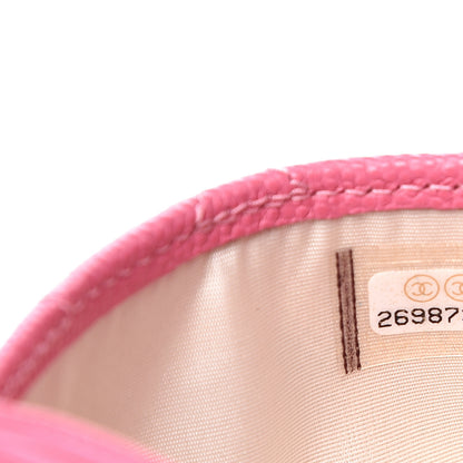 Chanel Caviar Quilted Card Holder Pink 8 of 9