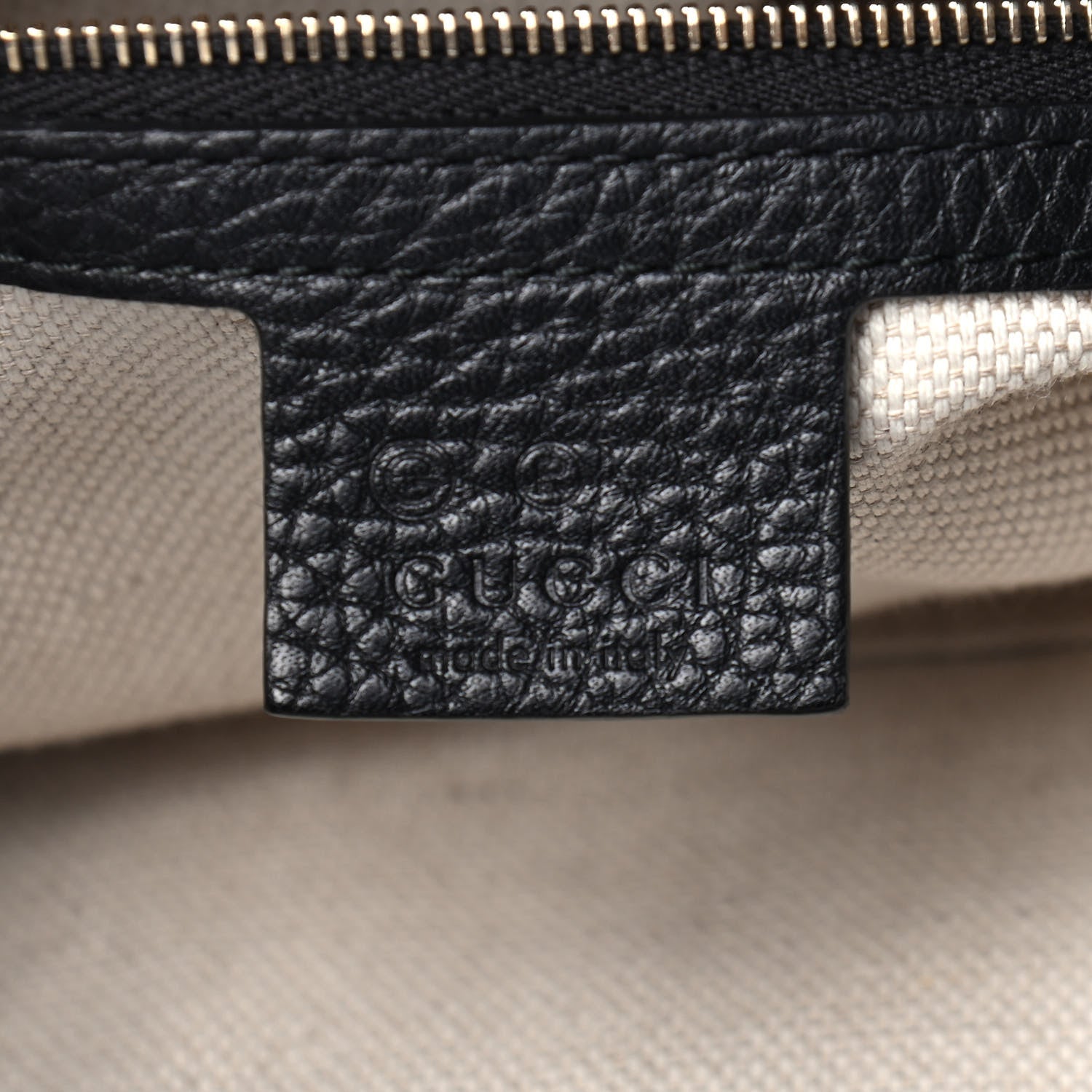 Gucci Pebbled Calfskin Large Soho Hobo Black 5 of 8