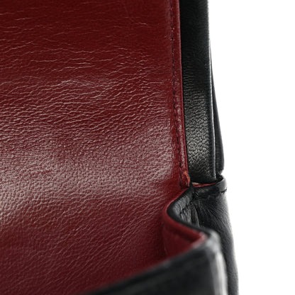 Chanel Lambskin Quilted Medium Double Flap Black 12 of 13