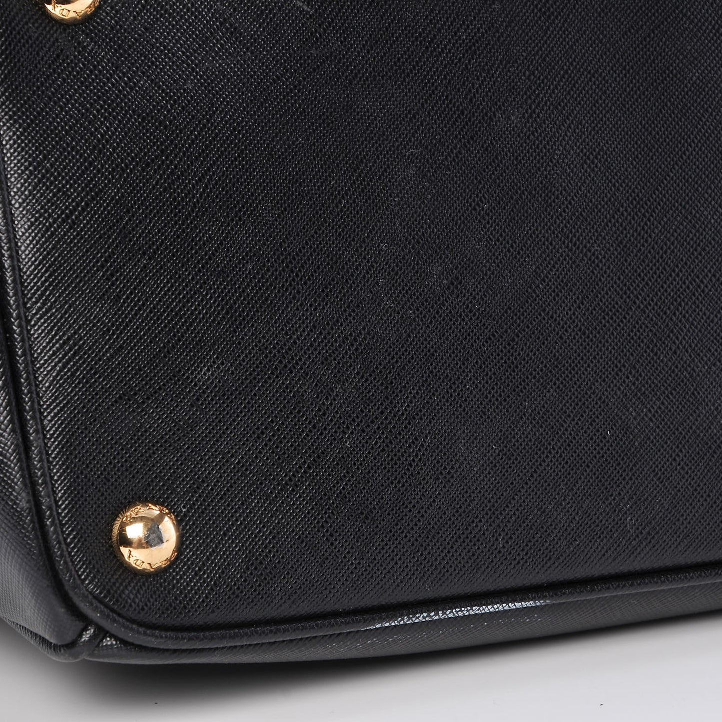Saffiano Large Galleria Double Zip Tote Black