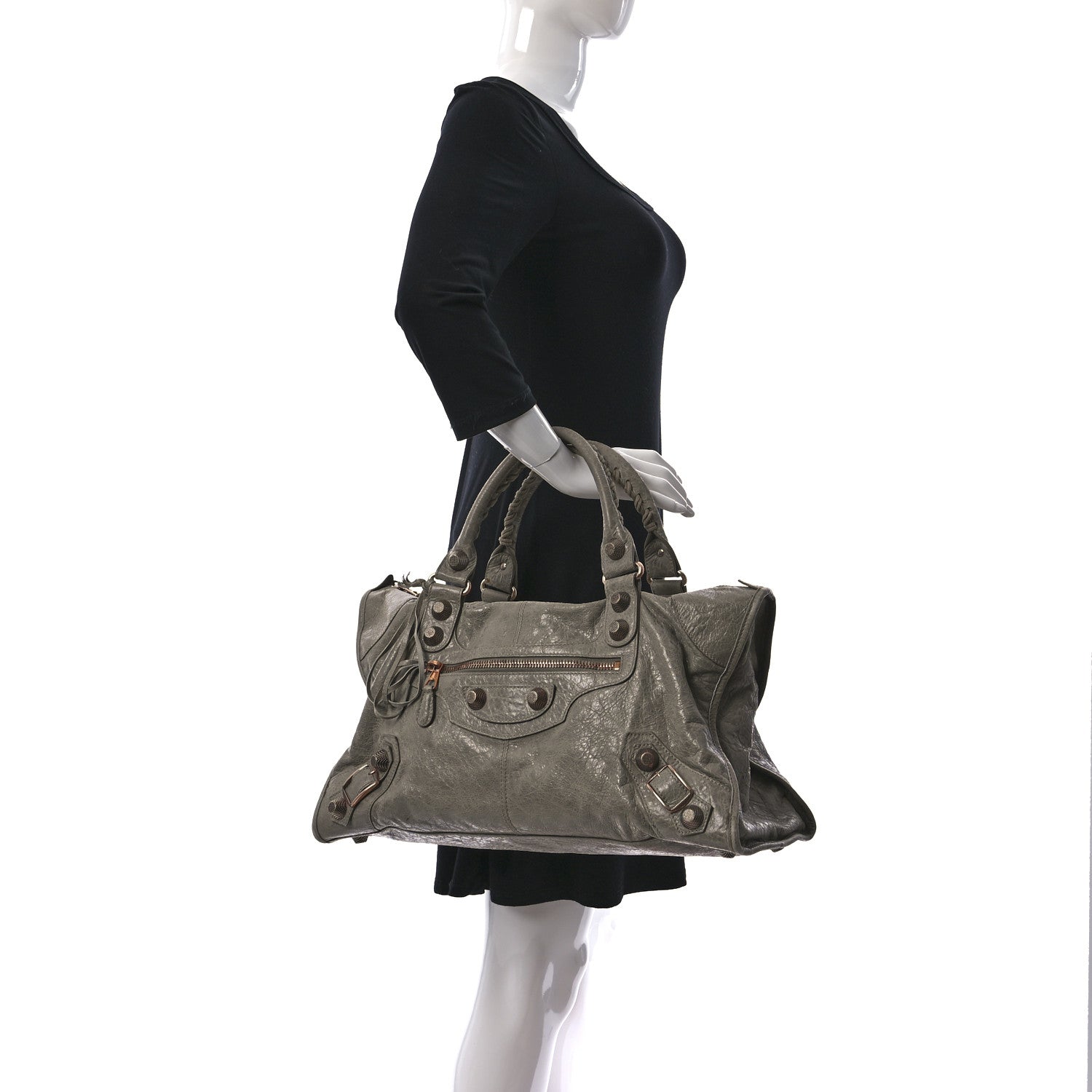 Balenciaga Agneau Giant 21 Rose Gold Hardware Work Papyrus 2 of 15