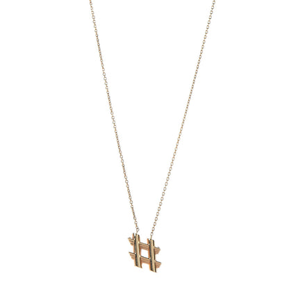 Louis Vuitton LV And Me Hashtag Necklace Gold 1 of 8