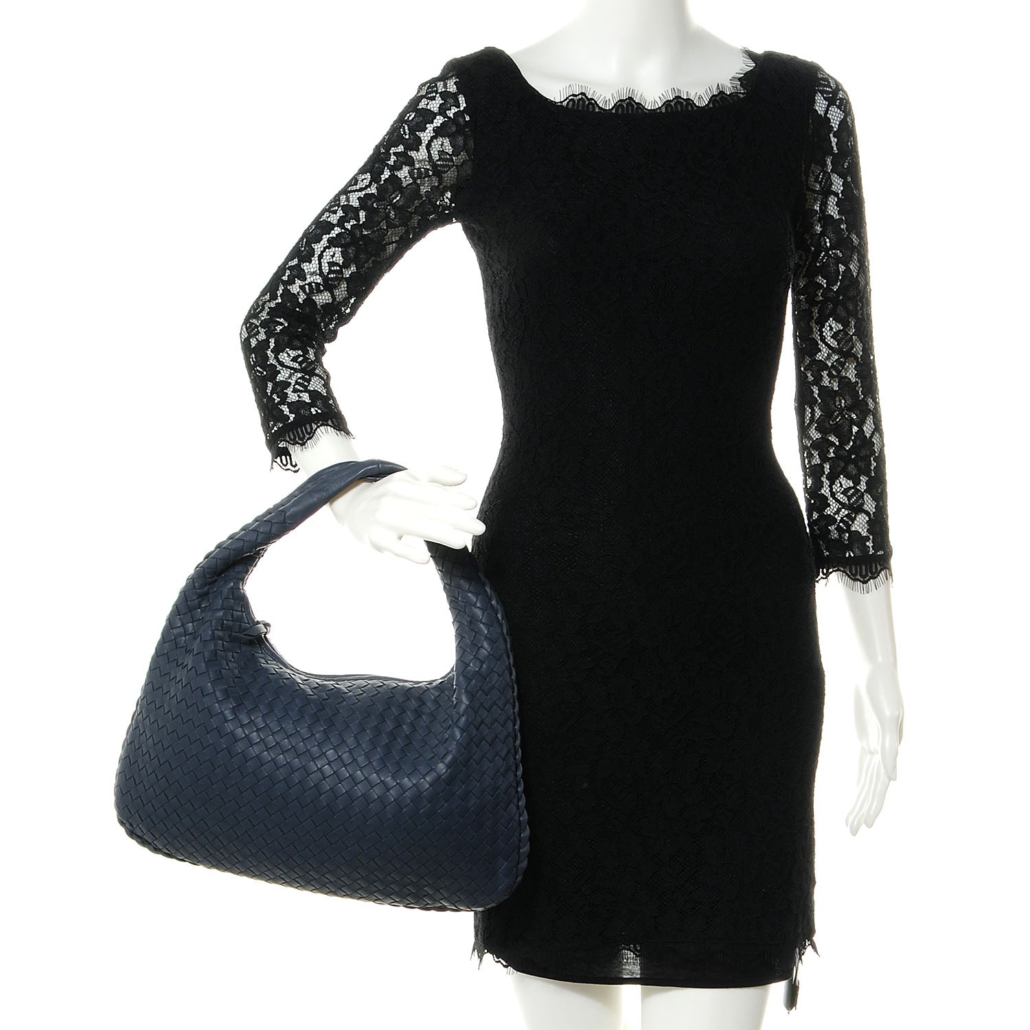 Bottega Veneta Nappa Intrecciato Medium Veneta Hobo Baltic Blue 2 of 8