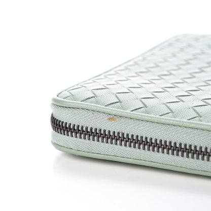 Bottega Veneta Nappa Intrecciato Zip Around Wallet Light Green 10 of 10