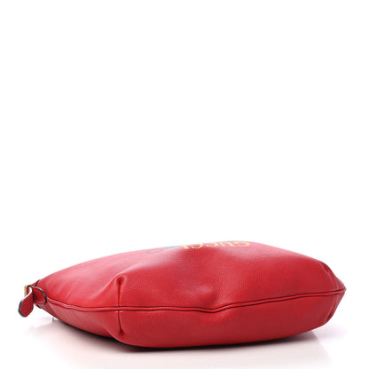 Gucci Grained Calfskin Logo Half Moon Hobo Red 4 of 9
