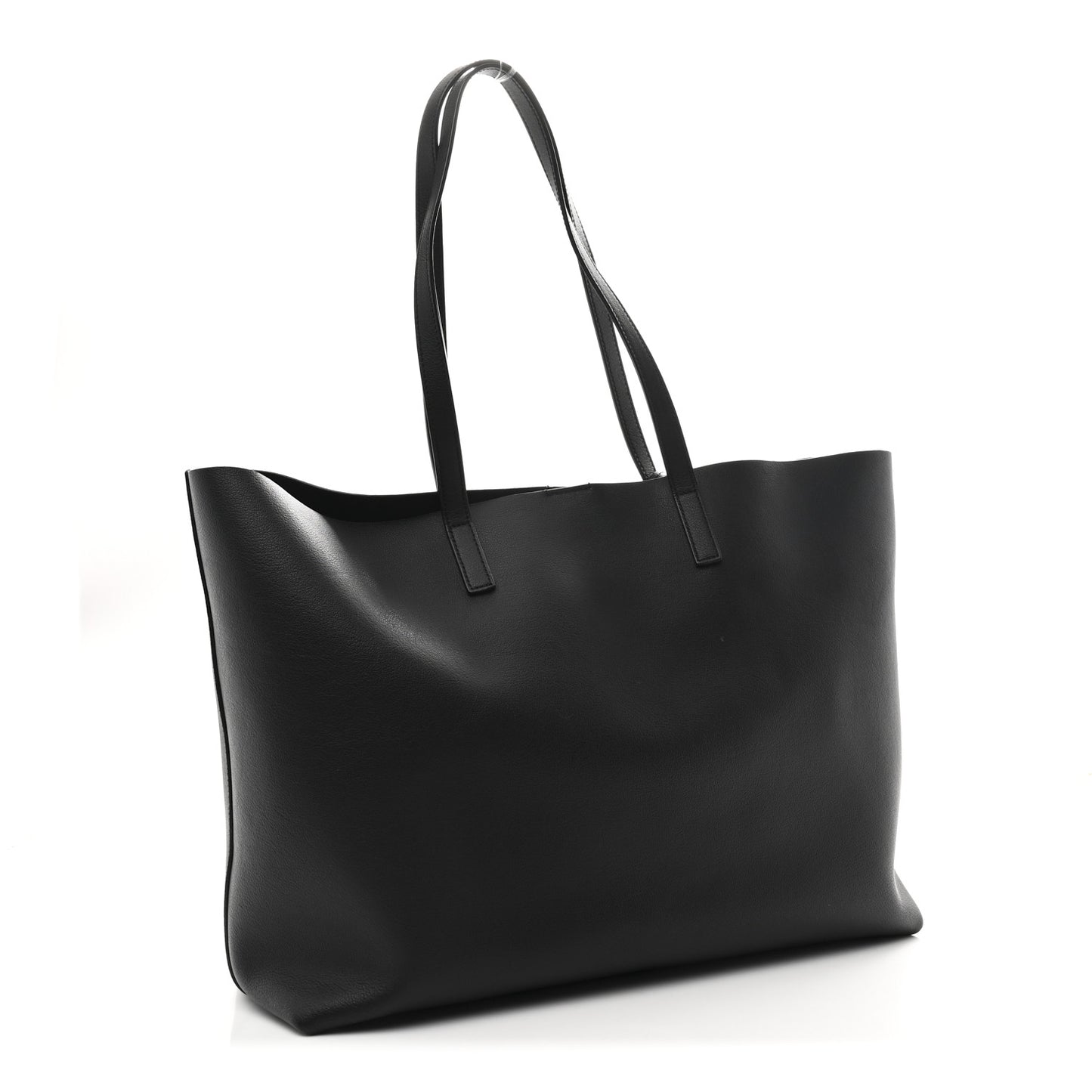 Calfskin Large Shopping Tote Black