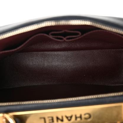 Chanel Lambskin Quilted Medium Trendy CC Bowling Bag Navy 5 of 16