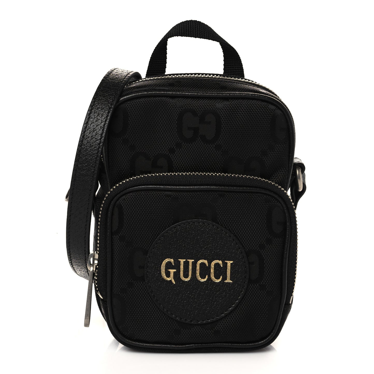 Econyl Nylon Monogram Off The Grid Shoulder Bag Black
