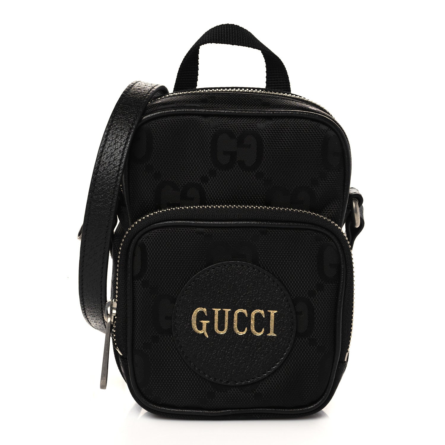 Gucci Econyl Nylon Monogram Off The Grid Shoulder Bag Black 1 of 7