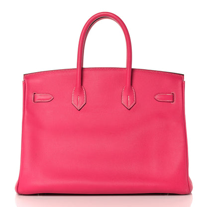 Hermes Epsom Candy Birkin 35 Rose Tyrien Rubis 4 of 51