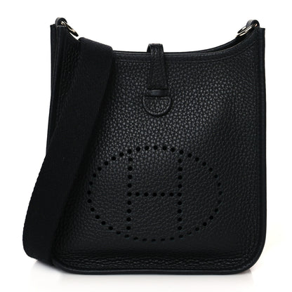 Hermes Taurillon Clemence Evelyne TPM Black 1 of 11