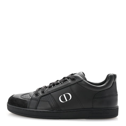 Christian Dior Calfskin Suede Logo Sneakers 36.5 Black 1 of 18