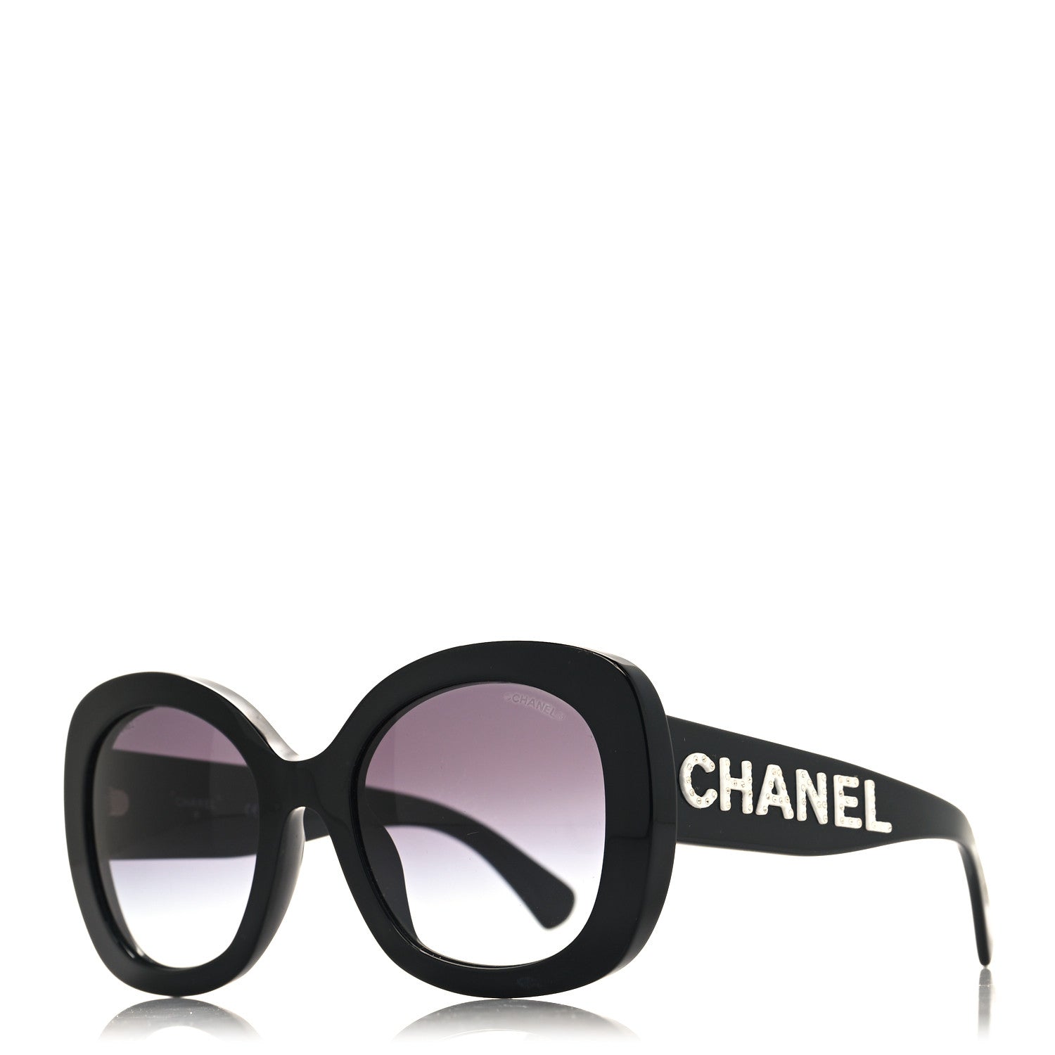 Chanel Acetate Sunglasses 71414A Black 1 of 7