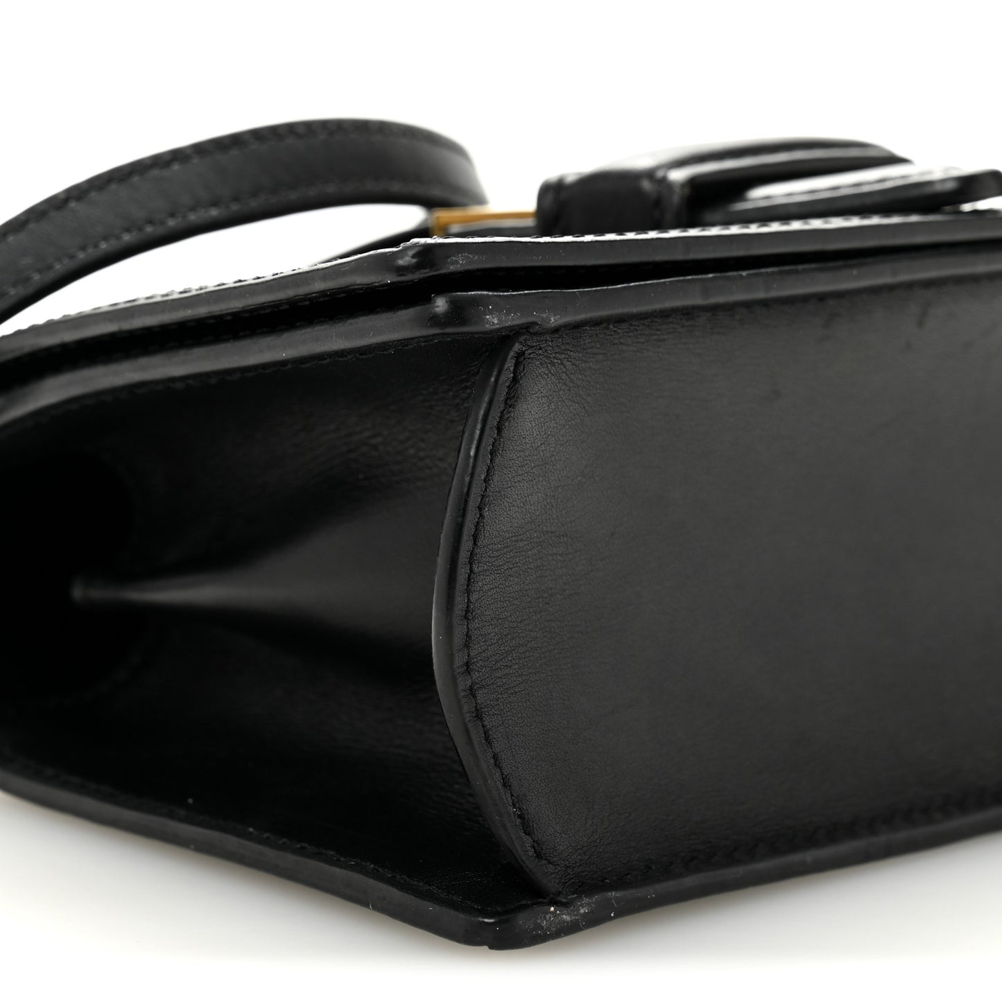 Calfskin Small Barcelona Shoulder Bag Black