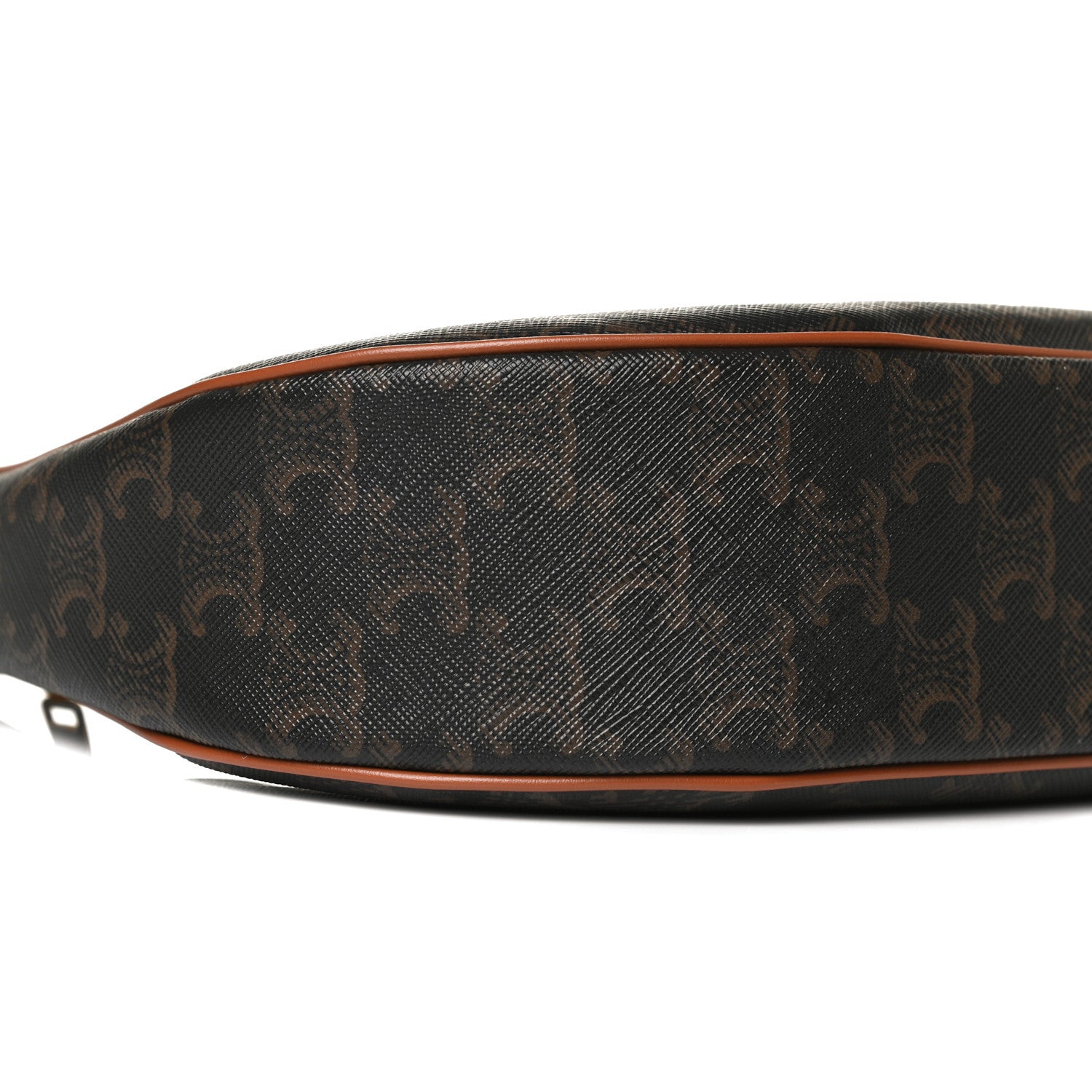 Celine Triomphe Canvas Calfskin Ava Shoulder Bag Tan 9 of 12