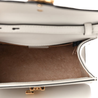 Gucci Calfskin Mini Sylvie Top Handle Bag White 5 of 22