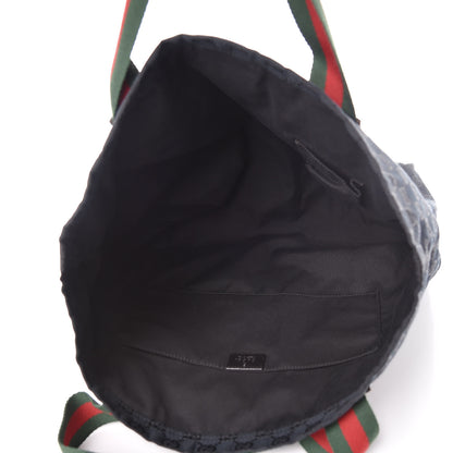 Gucci GG Monogram Medium Web Handle Vertical Tote Black 5 of 10