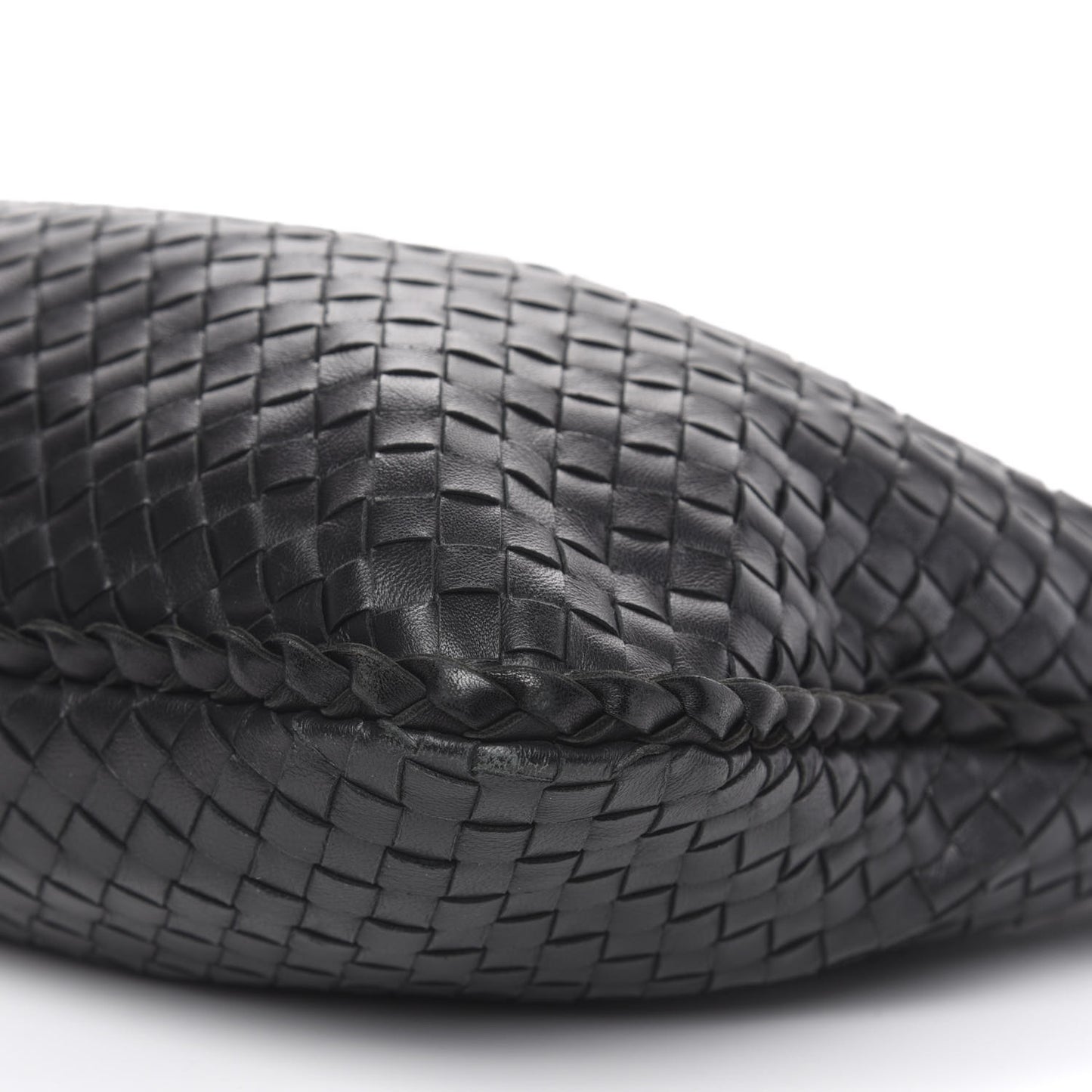 Nappa Intrecciato Large Veneta Hobo Black
