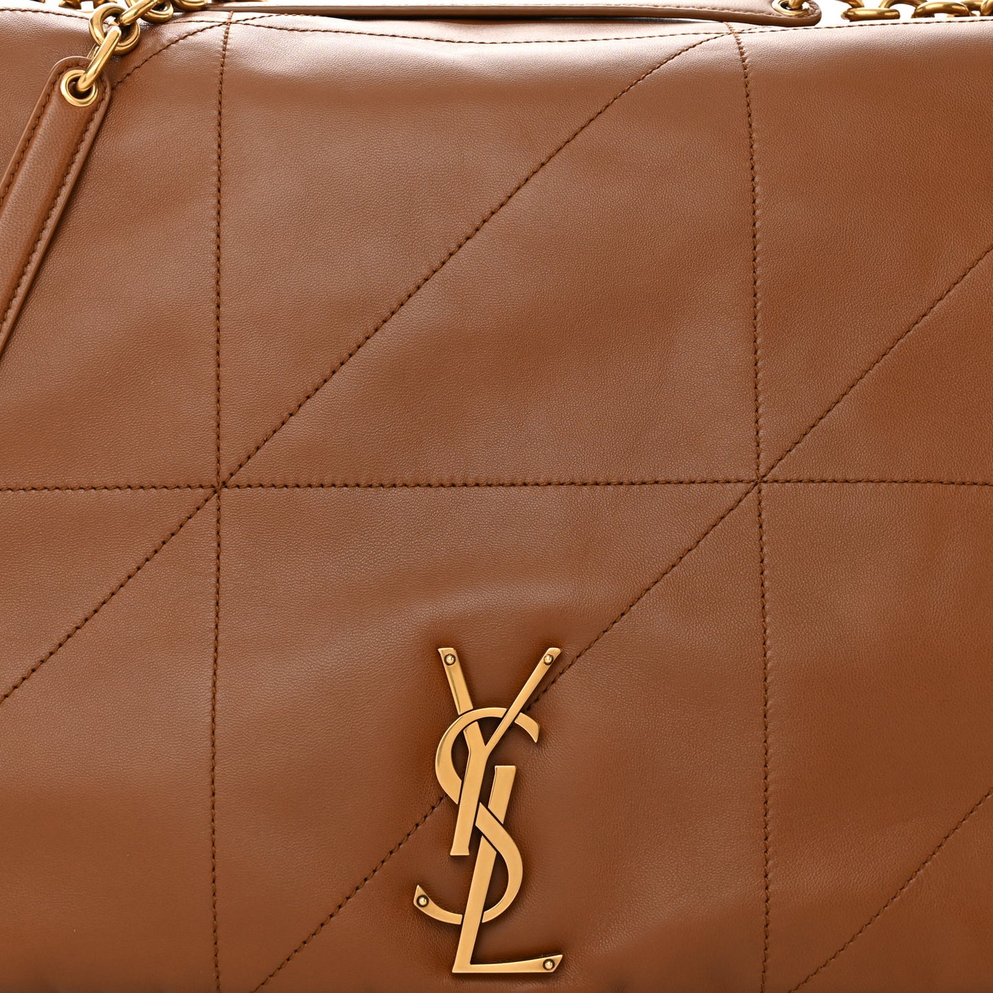 Lambskin Matelasse Monogram Large Jamie 4.3 Light Fox