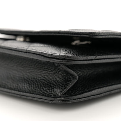 Chanel Caviar Quilted Wallet on Chain WOC Black 10 of 11