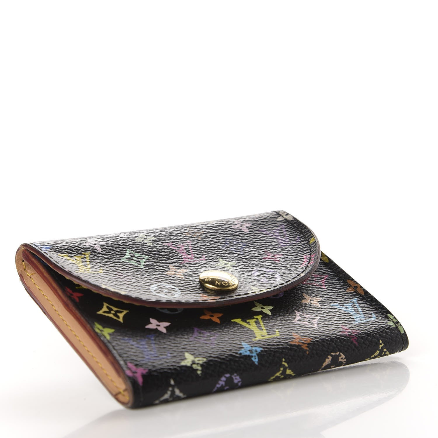 Louis Vuitton Monogram Multicolor Business Card Holder Black Grenade 4 of 8