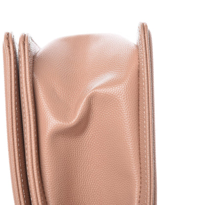 Chanel Caviar Quilted Medium Boy Flap Beige 15 of 16