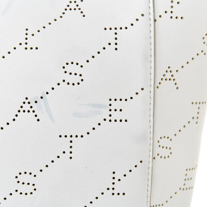 Stella McCartney Eco Alter Nappa Perforated Logo Tote Optical White 12 of 14