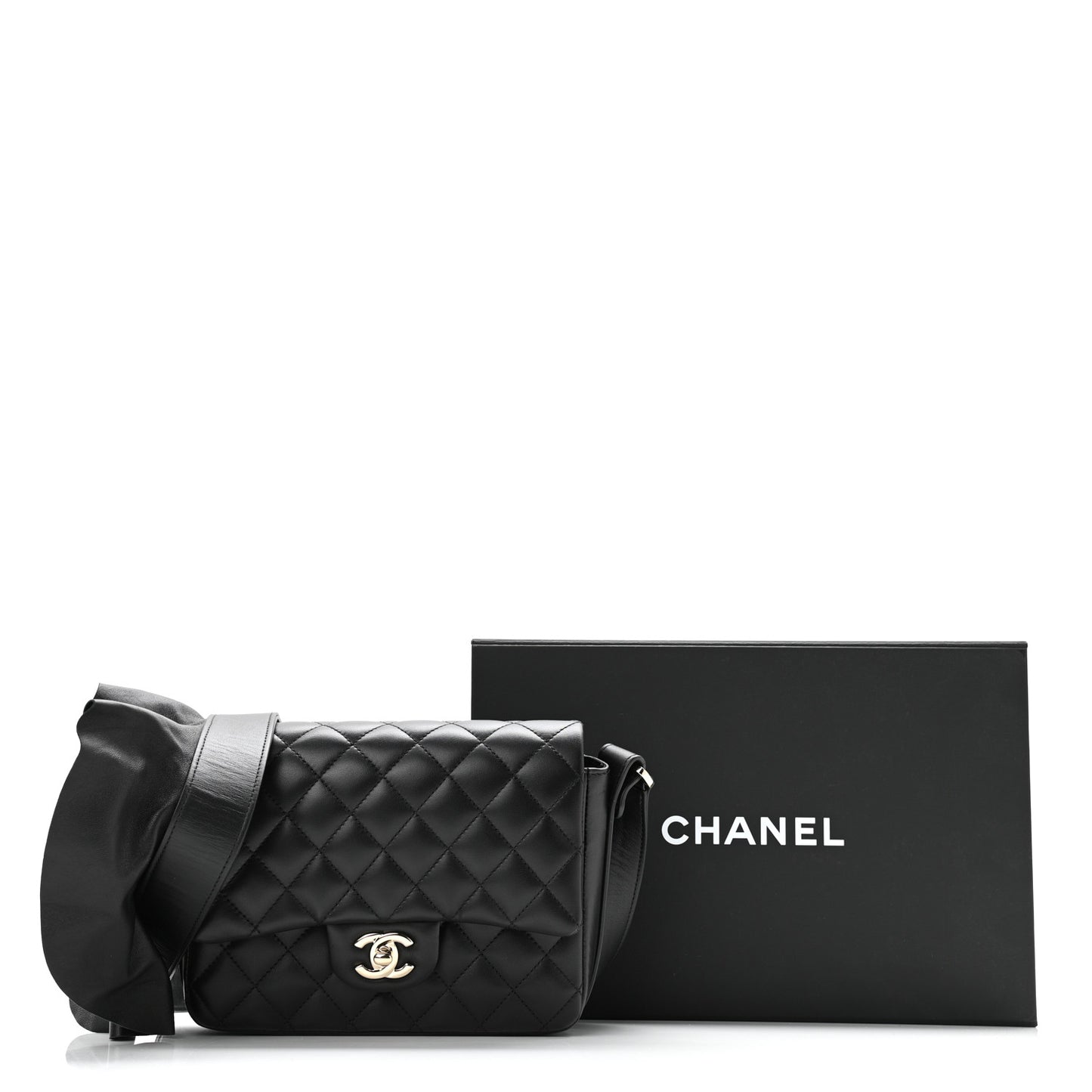 Calfskin Quilted Bolero De Chanel Flap Bag Black