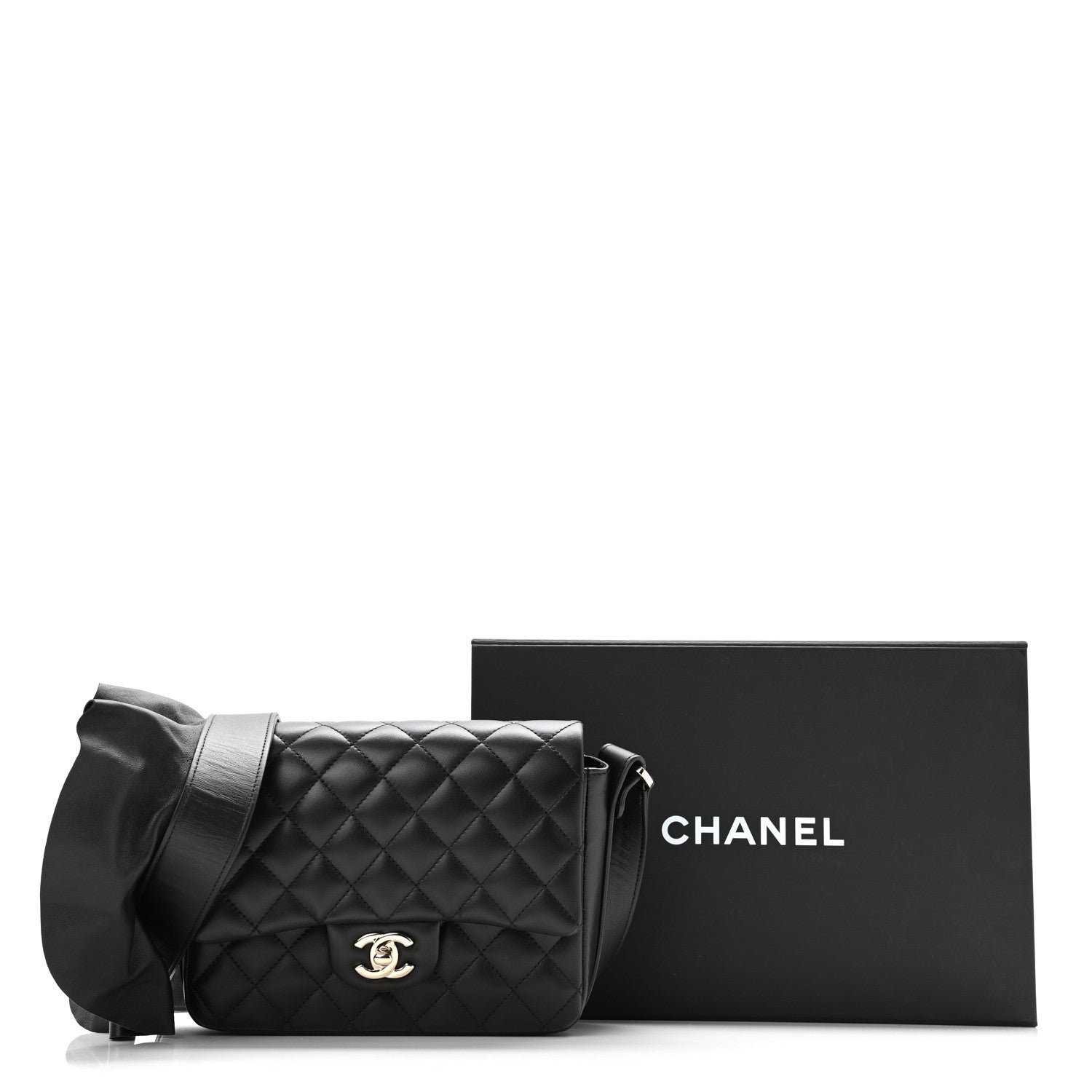 Chanel Calfskin Quilted Bolero De Chanel Flap Bag Black 11 of 11