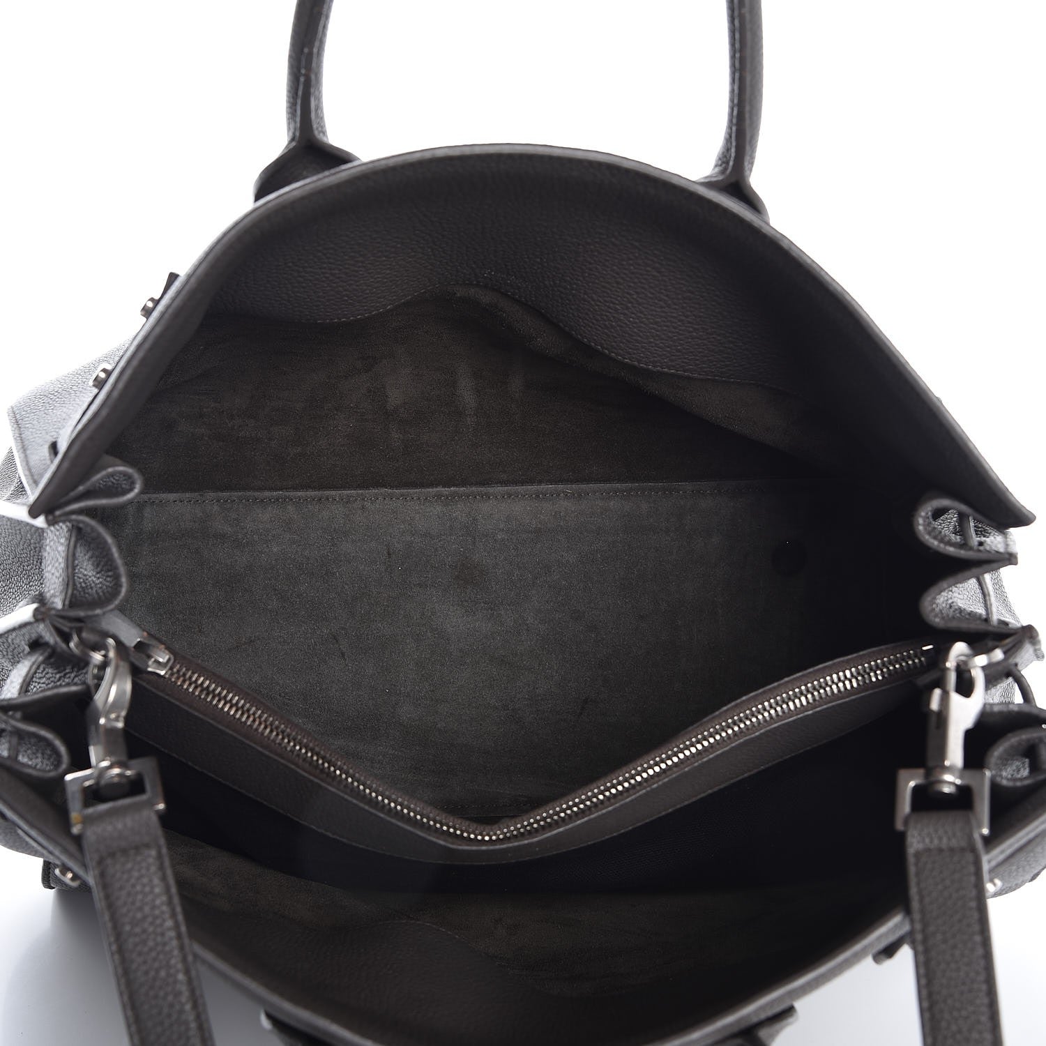 Saint Laurent Grained Calfskin Medium Supple Sac De Jour Kaki Militaire 5 of 11
