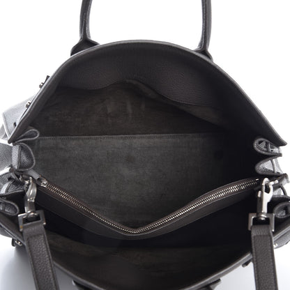 Saint Laurent Grained Calfskin Medium Supple Sac De Jour Kaki Militaire 5 of 11