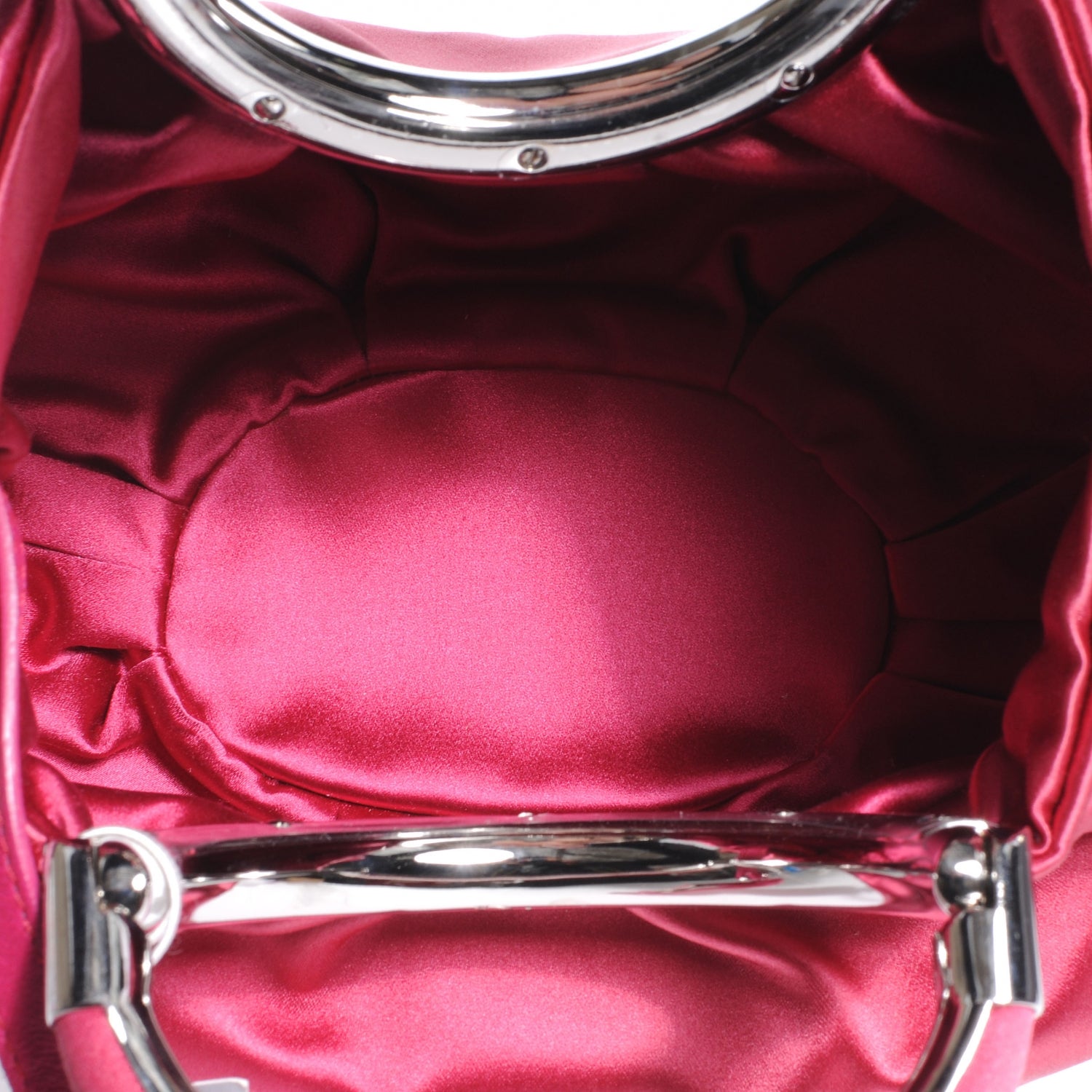 Christian Dior Satin Soft Babe Tote Fuchsia 6 of 8