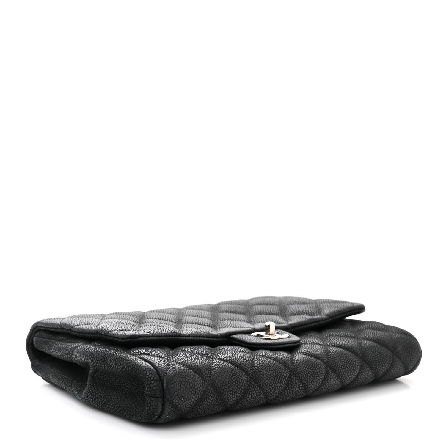 Chanel Caviar Quilted Clutch With Chain Flap Black 4 of 12