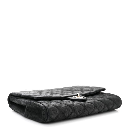 Chanel Caviar Quilted Clutch With Chain Flap Black 4 of 12