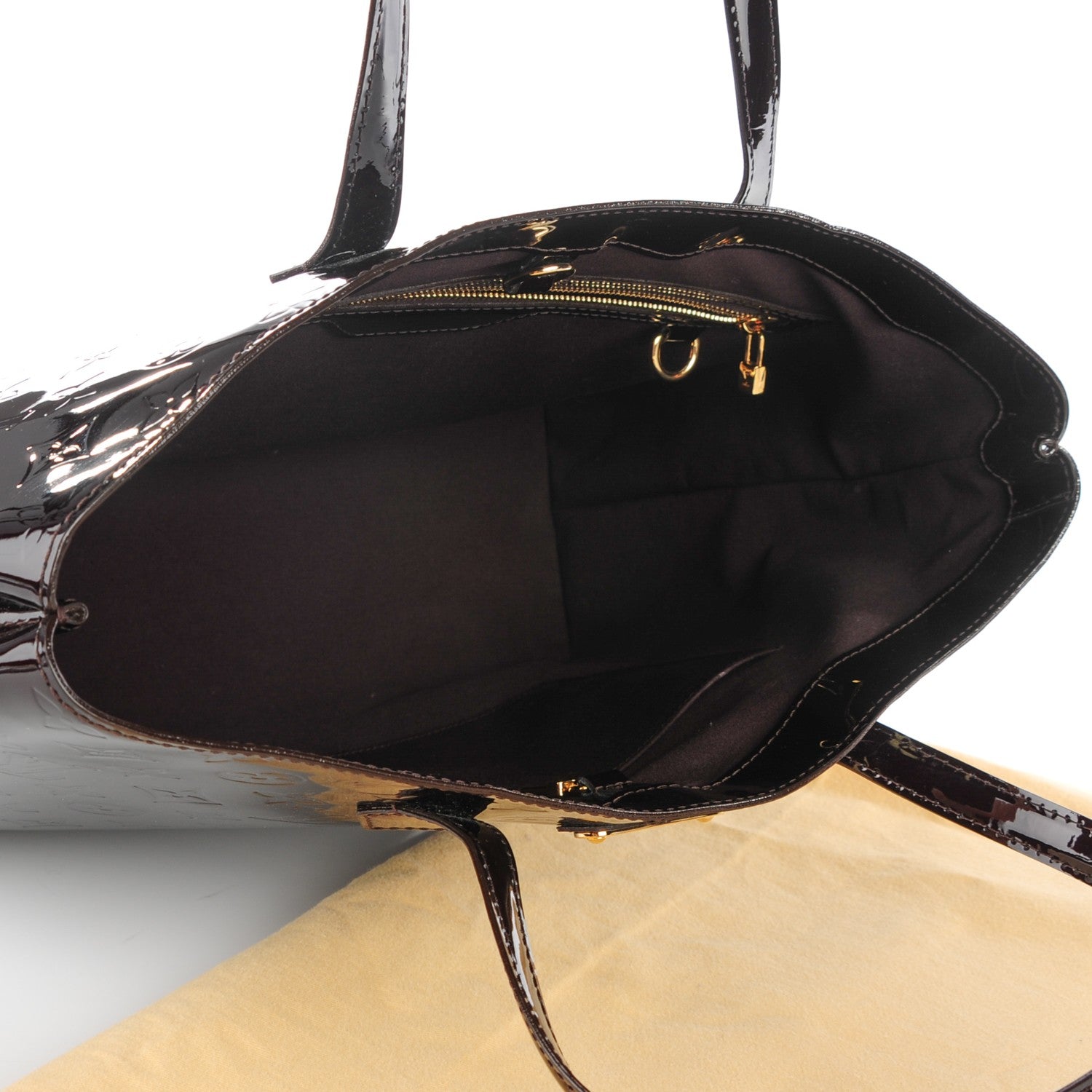 Louis Vuitton Vernis Wilshire MM Amarante 5 of 6