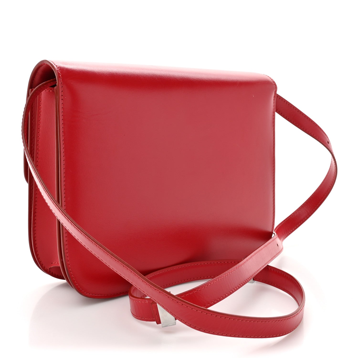 Celine Box Calfskin Medium Classic Box Flap Bag Red 3 of 20