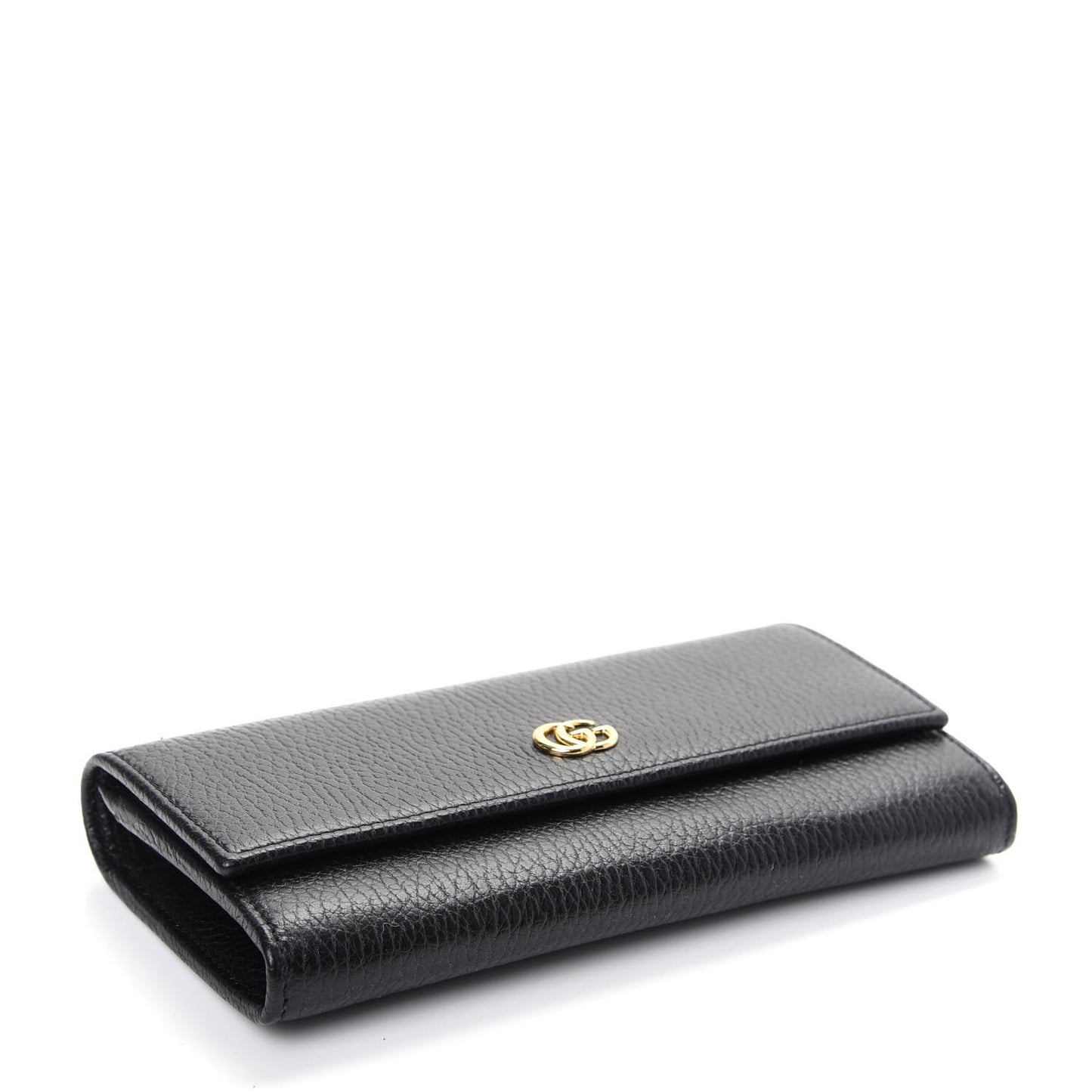 Dollar Calfskin GG Marmont Continental Wallet Black