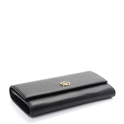 Gucci Dollar Calfskin GG Marmont Continental Wallet Black 4 of 8