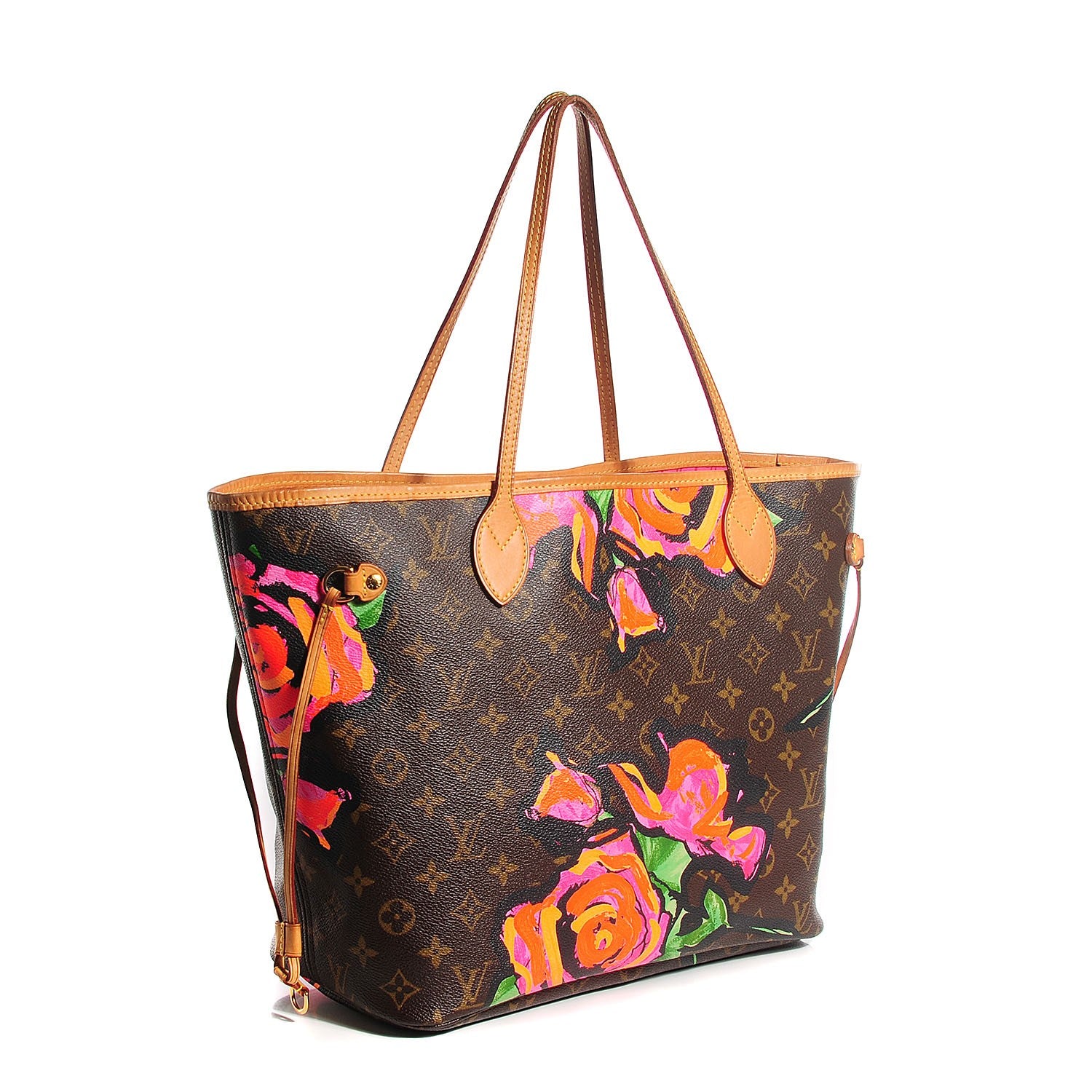 Louis Vuitton Monogram Roses Neverfull MM 3 of 7