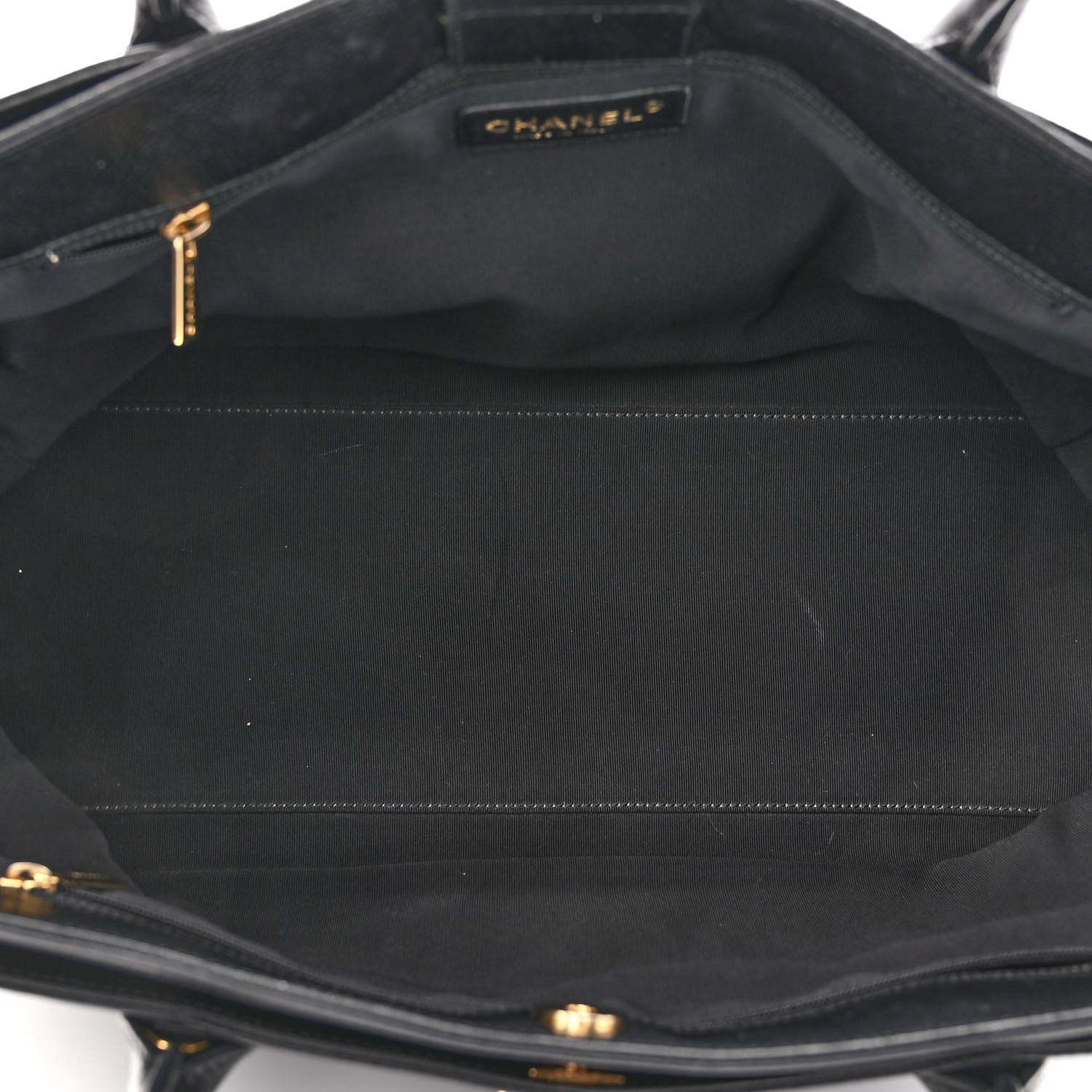 Chanel Calfskin Cerf Executive Shopper Tote Black 4 of 9