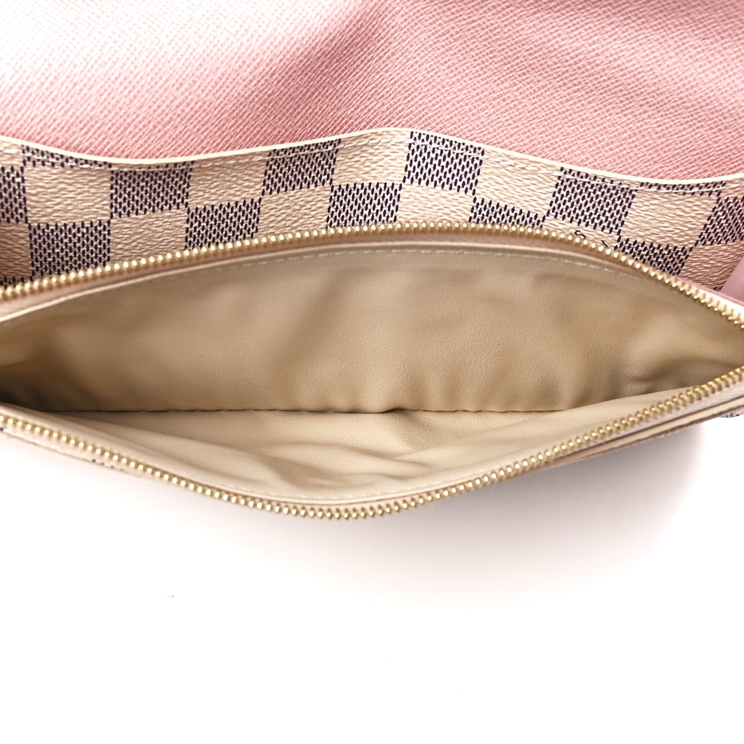 Louis Vuitton Damier Azur Emilie Wallet Rose Ballerine 6 of 11