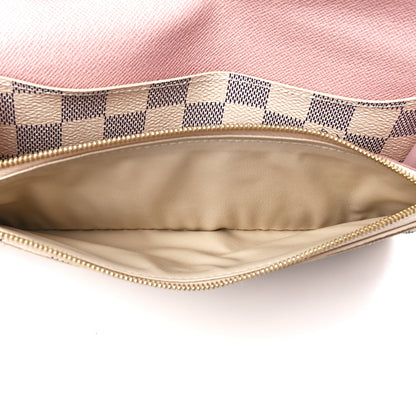 Louis Vuitton Damier Azur Emilie Wallet Rose Ballerine 6 of 11