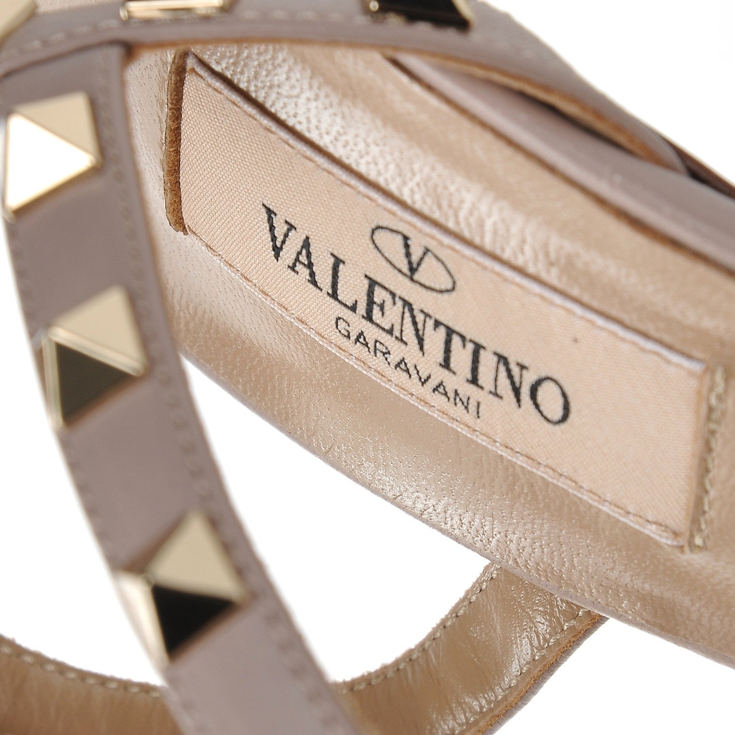 Valentino Garavani Patent Rockstud Ankle Strap 65mm Pumps 36 Poudre 7 of 8