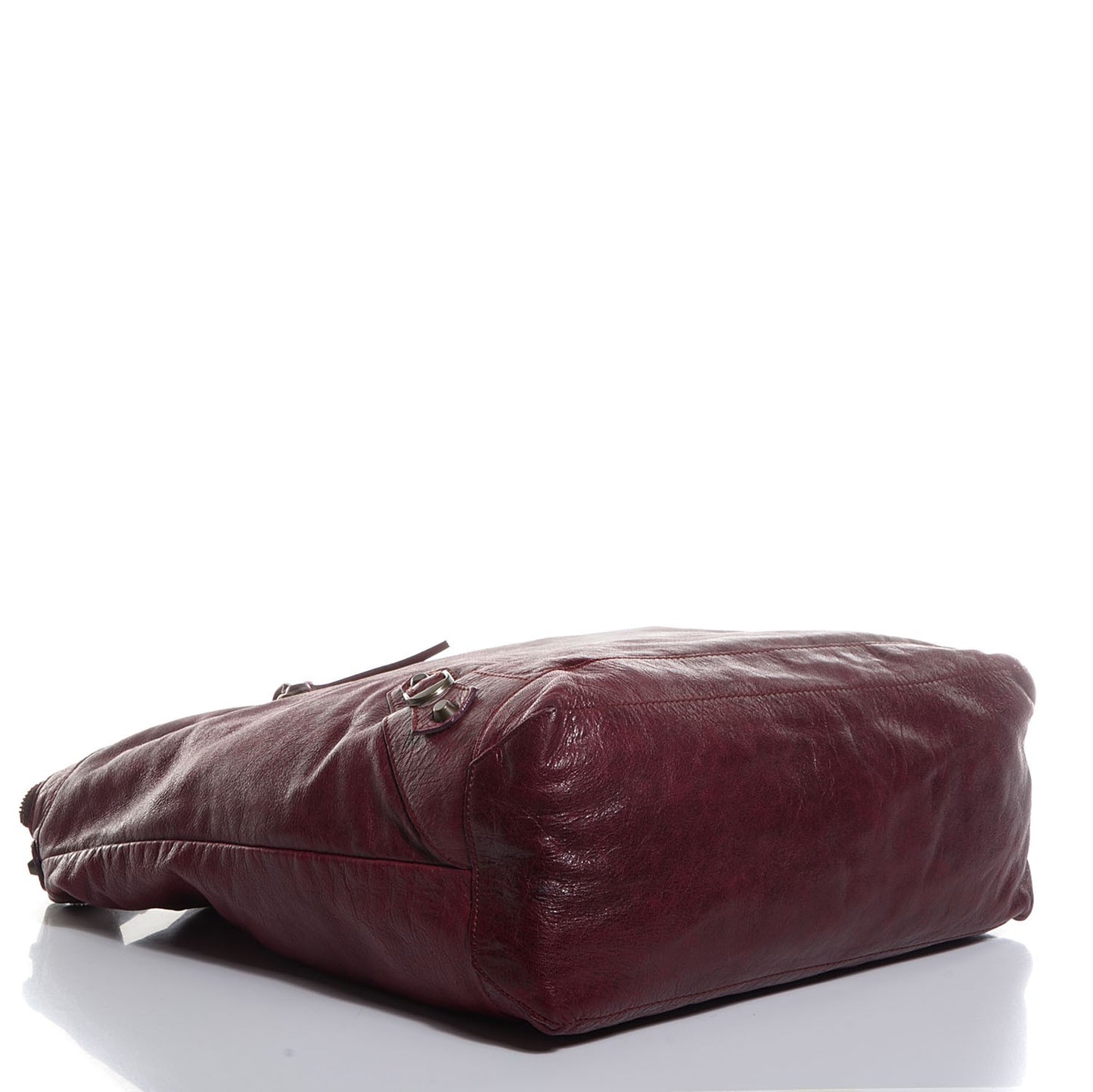 Agneau Classic Hardware Day Hobo Rouge Grenat