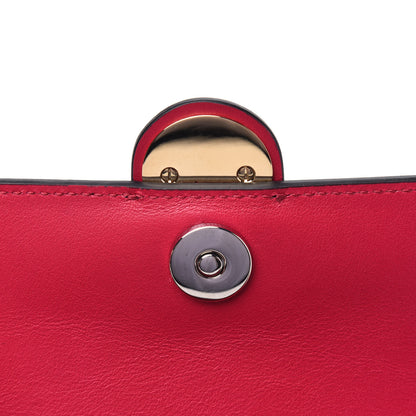 Chloe Calfskin Crocodile Embossed Small Tess Bag Crimson Pink 9 of 12