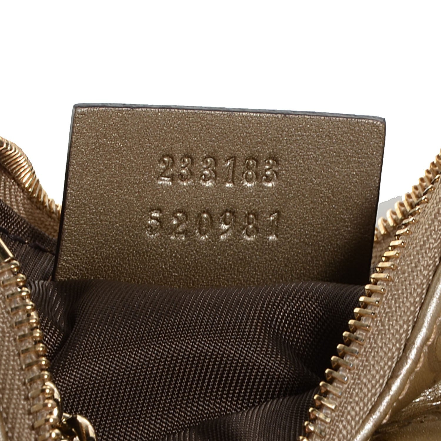 Gucci Metallic Microguccissima Key Case Golden Beige 8 of 8