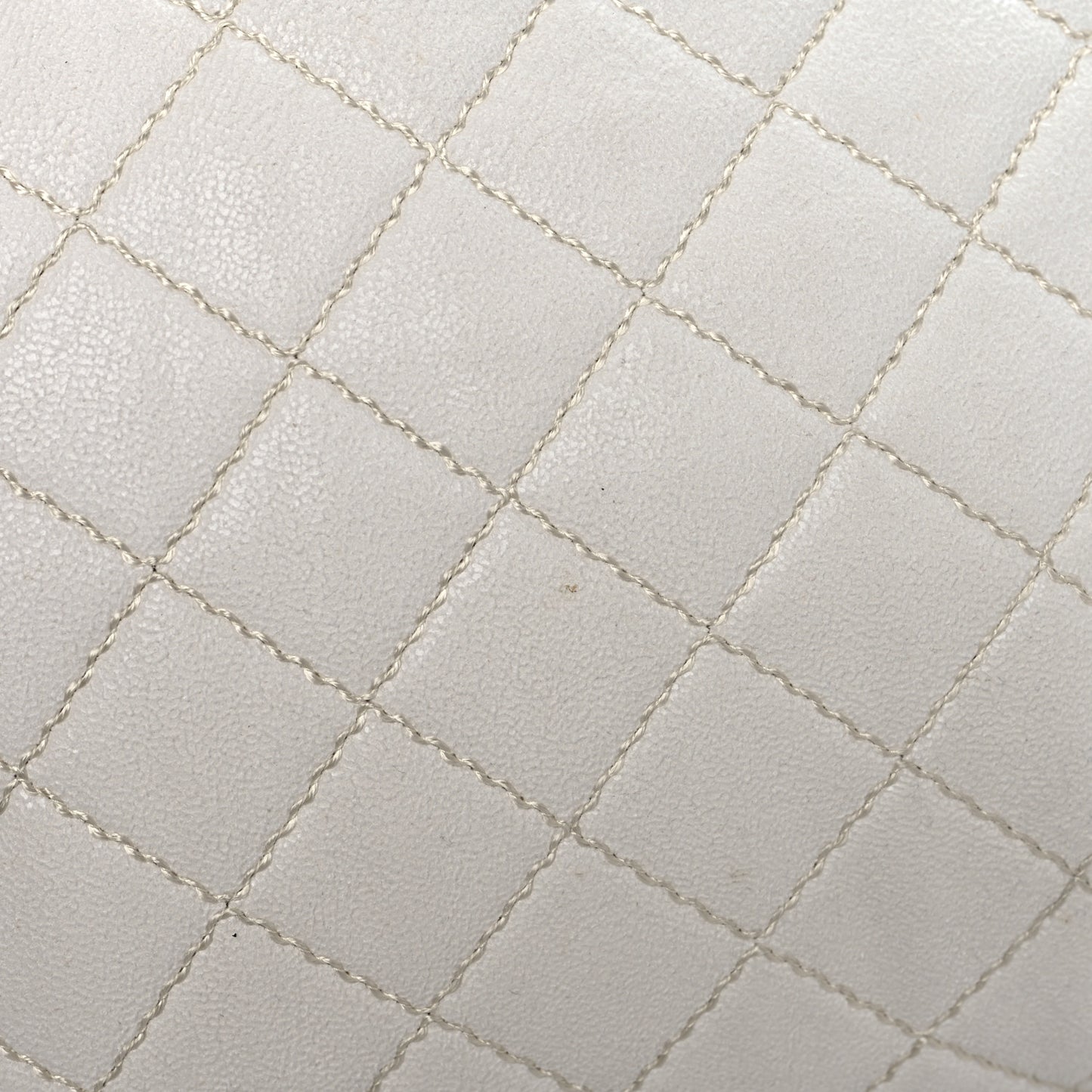 Shaggy Deer Quilted Small Falabella Tote White