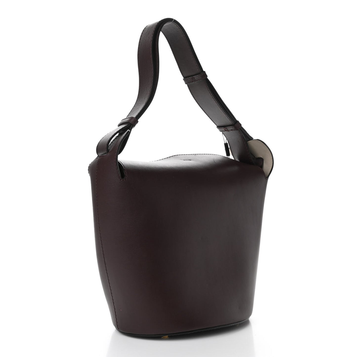 Supple Calfskin Medium Bucket Bag Burgundy